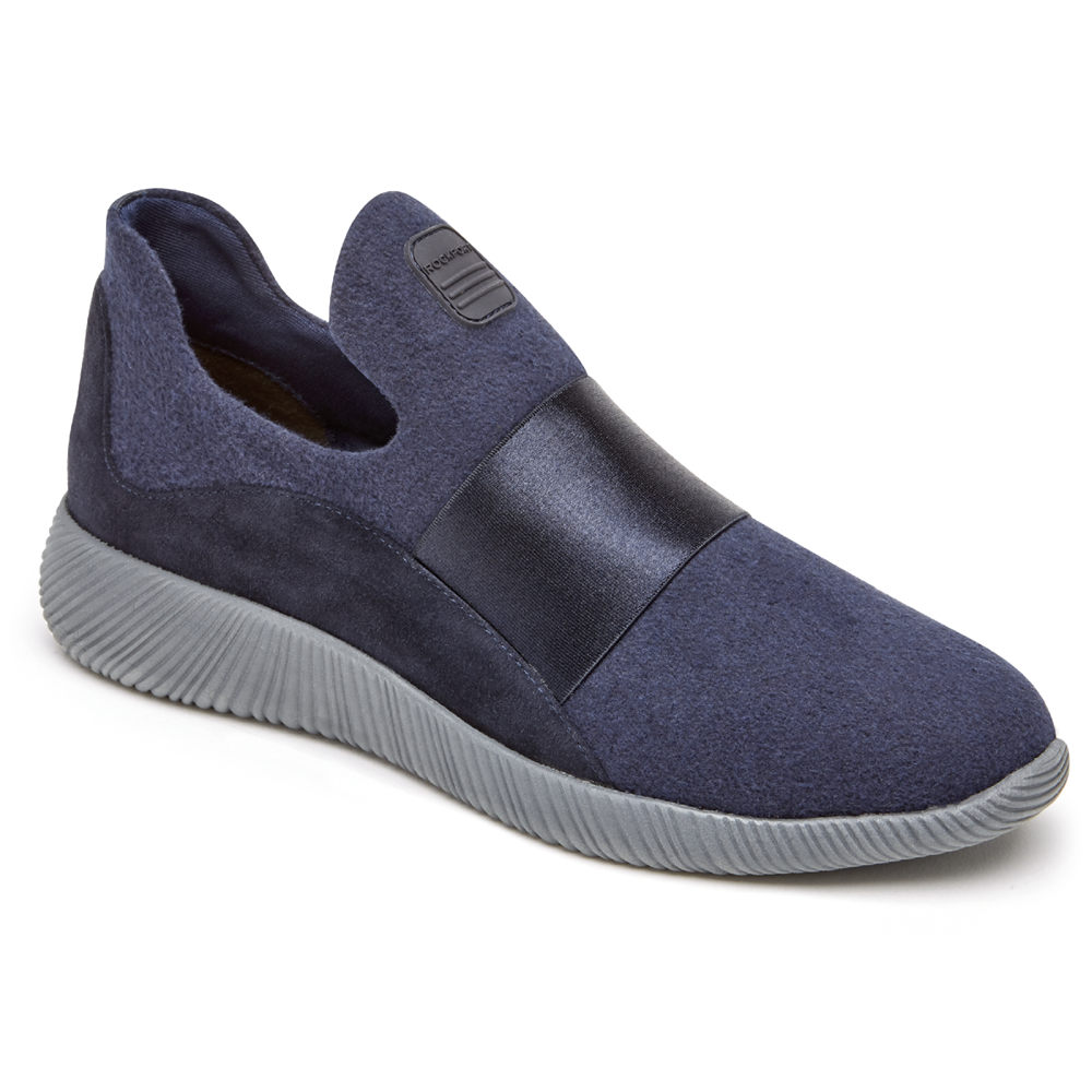 Rockport Womens Slip-On Blue - City Lites Robyne - UK 867-CUWOHJ